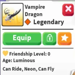 🐲 ➤【NFR Vampire Dragon】