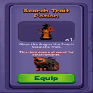 🍶 ➤【Scorch Trait Potion】
