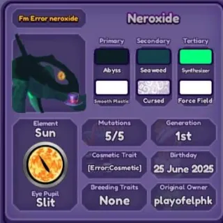 🐲 ➤【Neroxide Error】