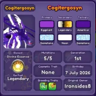 🐲 ➤【Cogitergosyn】