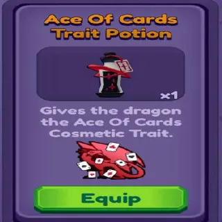 🍶 ➤【Ace Of Card Trait Potion】