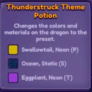 🍶 ➤【Thunderstruck Theme Potion】
