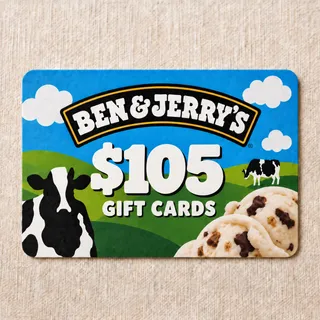 $105 Ben & Jerry's Gift Card Bundle