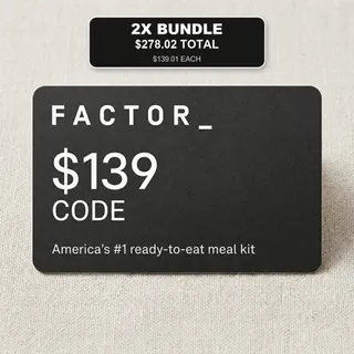 2x $139 Factor 75 Gift Card (2 Codes X $139 USD) AUTO DELIVERY