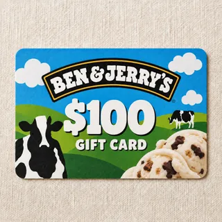 $100 USD Ben & Jerry's Gift Card