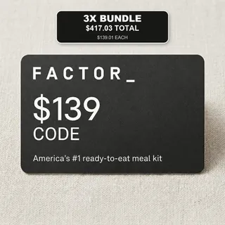 3x $139 Factor 75 Gift Card (3 Codes X $139 USD) AUTO DELIVERY