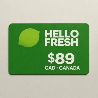 $89 CAD HelloFresh Canada Gift Card | Instant Digital Delivery