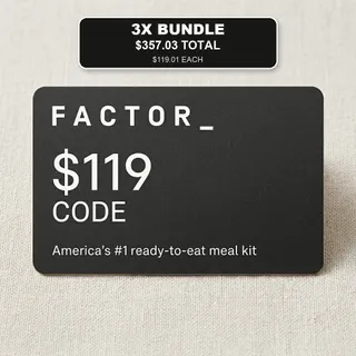 3x $119 Factor 75 Gift Card (3 Codes X $119 USD) AUTO DELIVERY