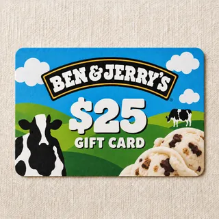 $25 USD Ben & Jerry's Gift Card