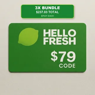 3x $79 USD HelloFresh Gift Card (3 Codes X $79 USD) AUTO DELIVERY