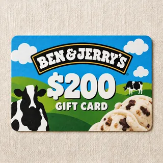 $200 USD Ben & Jerry's Gift Card