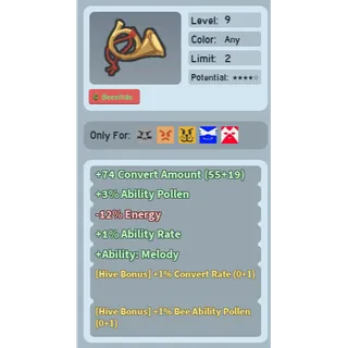 1% bap toy horn bee swarm