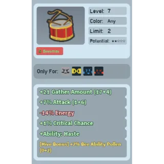 2% bap toy drum bee swarm