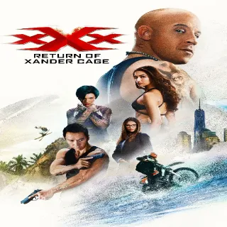 xXx: Return of Xander Cage Digital HD Code, Vudu Redeem.