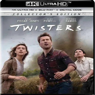 Twisters Digital 4K/UHD Code, Vudu Or Movies Anywhere.