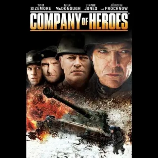 Company Of Heroes Digital SD Code, Vudu/Fandango or Movies Anywhere Redeem.