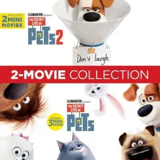 The Secret Life Of Pets 1 & 2 - 2-Movie Collection, Digital HD Vudu/Fandango Or Movies Anywhere Redeem.
