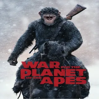 War for the Planet of the Apes Digital HD Code, Vudu Or Movies Anywhere.