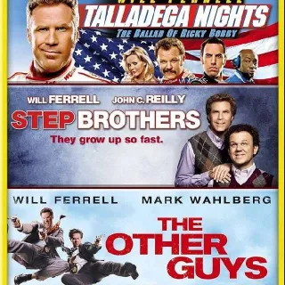 Talladega Nights, Step Bothers & The Other Guys Digital SD Code, Vudu Or Movies Anywhere.