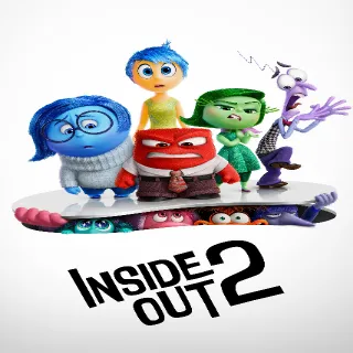 Inside Out 2 Digital HD Code, Vudu Or Movies Anywhere.