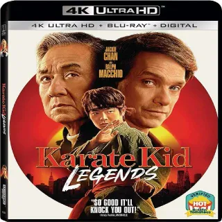 Karate Kid: Legends (2025) Digital 4K/UHD Code, Vudu/Fandango Or Movies Anywhere Redeem.