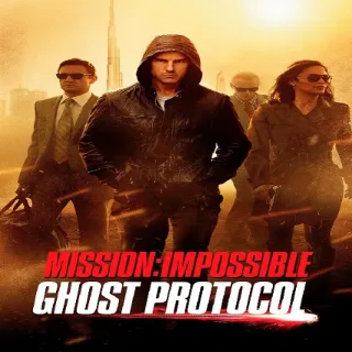 Mission: Impossible - Ghost Protocol Digital HD Code, Vudu Redeem.