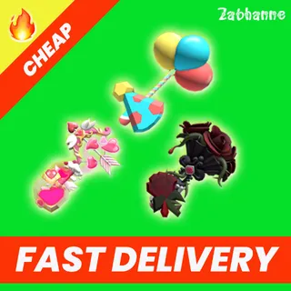 PARTY BALLOONS + LOVESICK BOW + GOTHIC BOUQUET SET