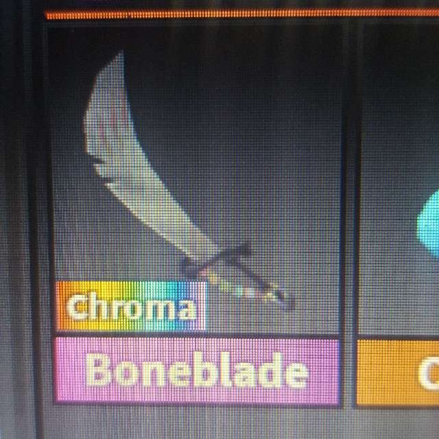 Other Mm2 Chroma Bone Blade In Game Items Gameflip