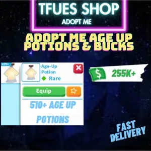 AGE UP POTIONS AND BUCKS 