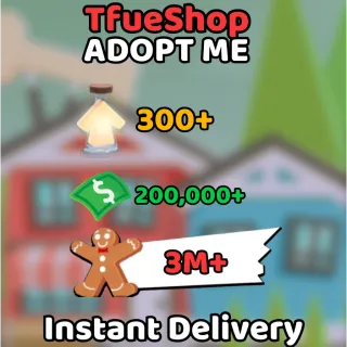 Age Up Potion + Bucks + Gingerbread