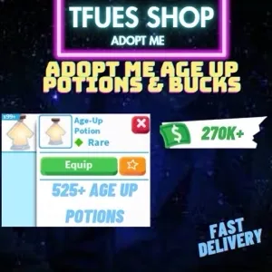 AGE UP POTIONS AND BUCKS 