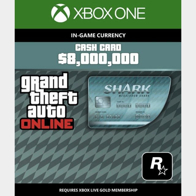 GTA Online Megalodon Shark Cash Card XBox One Games Gameflip