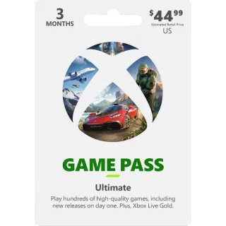 Xbox Game Pass Ultimate 3 Month