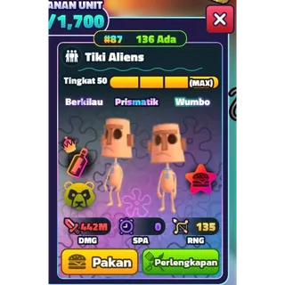 SW TIKI ALIENS SERIAL RAINBOW #87