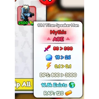 10M TITAN SPEAKER MAN | ALLIANCE TOWER DEFENSE