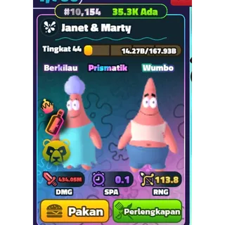 CLEAN Shiny Wumbo Janet & Marty