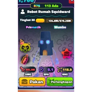 Rainbow WUMBO Squidward House Robot NC HDS | Spongebob Tower Defense