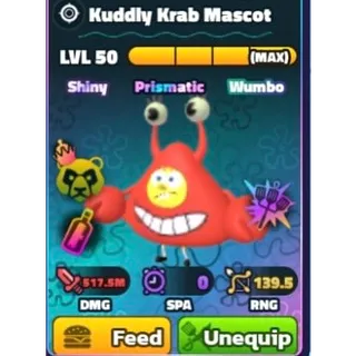 SW Kuddly Krab Mascot | SPONGEBOB TOWER DEFENSE 