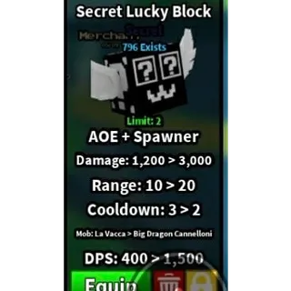 SECRET LUCKY BLOCK | SLOP TOWER DEFENSE