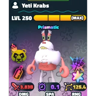 SUPERSTAR YETI KRABS NC HDS | SPONGEBOB TOWER DEFENSE