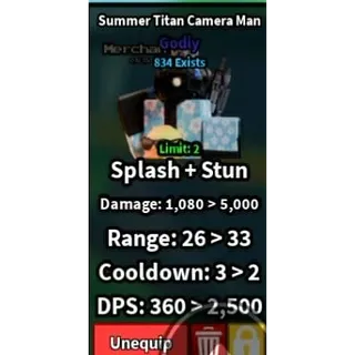 SUMMER TITAN CAMERA MAN | SLOP TOWER DEFENSE