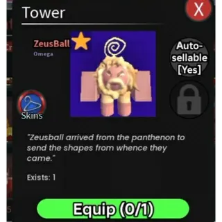 SHINY ZEUS BALL EXISTS (1) | BALL TOWER DEFENSE