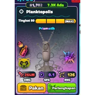 4X PLANKTOPOLIS -SPONGEBOB TOWER DEFENSe