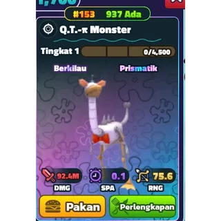 SHINY QT MONSTER NC PP SPONGEBOB TOWER DEFENSE