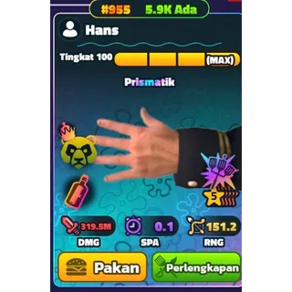 (NON DUPE) 5 STAR HANS SERIAL GOLD #955 NC HDS SPONGEBOB TOWER DEFENSE