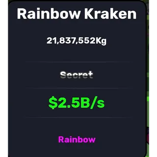 HUGE 21M/KG RAINBOW KRAKEN MUTATION 2,5B/S | STEAL AN EGG