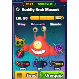 SW Kuddly Krab Mascot | SPONGEBOB TOWER DEFENSE 