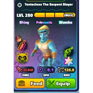 SUPERSTAR SW TENTACLEES THE SERPENT SLAYER NC HDS (NEW PRISMATIC) | SPONGEBOB TOWER DEFENSE