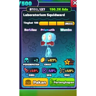 5 STAR SW LAB SQUIDWARD