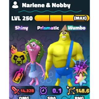 SUPERSTAR SW Narlene and Nobby NC HDS SERIAL GOLD | SPONGEBOB TOWER DEFENSE